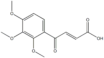 (E)-3-(2,3,4-トリメトキシベンゾイル)アクリル酸 化学構造式