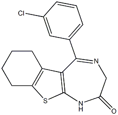 5-(3-Chlorophenyl)-6,7,8,9-tetrahydro-1H-[1]benzothieno[2,3-e]-1,4-diazepin-2(3H)-one