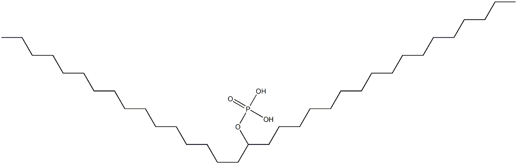 Phosphoric acid hydrogen hexadecyloctadecyl ester Structure