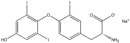  (R)-2-Amino-3-[4-(4-hydroxy-2,6-diiodophenoxy)-3-iodophenyl]propanoic acid sodium salt