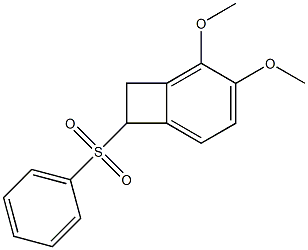 1,2-Dihydro-3,4-dimethoxy-1-phenylsulfonylbenzocyclobutene Struktur