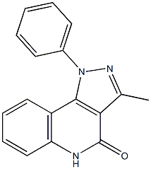 1-Phenyl-3-methyl-4,5-dihydro-1H-pyrazolo[4,3-c]quinoline-4-one 结构式