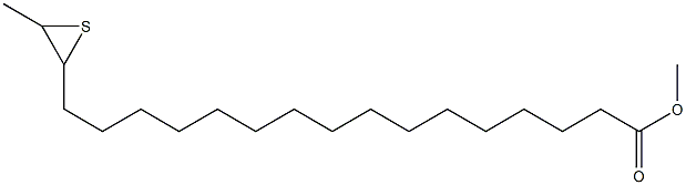 17,18-Epithiononadecanoic acid methyl ester Structure