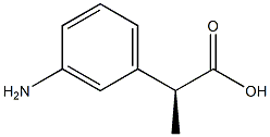 [S,(+)]-2-(m-Aminophenyl)propionic acid,,结构式