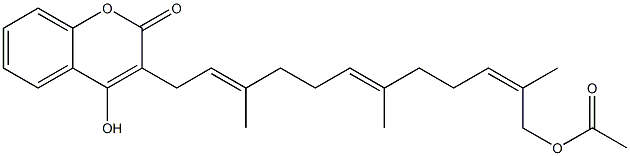 4-Hydroxy-3-[(2E,6E,10Z)-12-(acetyloxy)-3,7,11-trimethyl-2,6,10-dodecatrien-1-yl]-2H-1-benzopyran-2-one