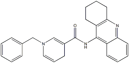 N-[(1,2,3,4-Tetrahydroacridin)-9-yl]-1,4-dihydro-1-benzylpyridine-3-carboxamide,,结构式