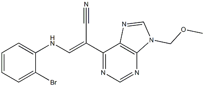 9-(Methoxymethyl)-6-[(Z)-1-cyano-2-[(2-bromophenyl)amino]ethenyl]-9H-purine