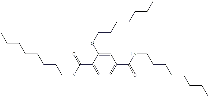 2-(Heptyloxy)-N,N'-dioctylterephthalamide Structure