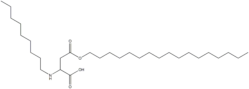 2-Nonylamino-3-(heptadecyloxycarbonyl)propionic acid Structure