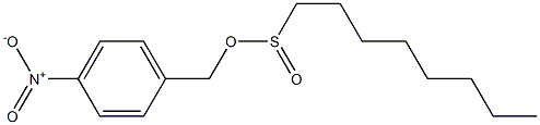 Octane-1-sulfinic acid 4-nitrobenzyl ester Struktur