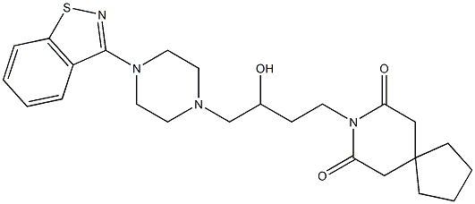 8-[3-Hydroxy-4-[4-(1,2-benzisothiazol-3-yl)-1-piperazinyl]butyl]-8-azaspiro[4.5]decane-7,9-dione