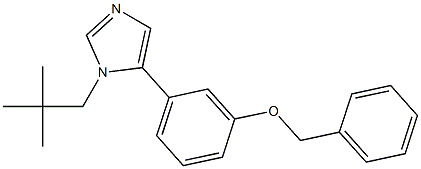 1-(2,2-Dimethylpropyl)-5-(3-benzyloxyphenyl)-1H-imidazole Structure