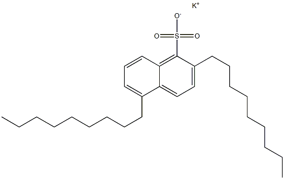 2,5-Dinonyl-1-naphthalenesulfonic acid potassium salt Structure