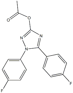 1,5-Bis(4-fluorophenyl)-1H-1,2,4-triazol-3-ol acetate Struktur