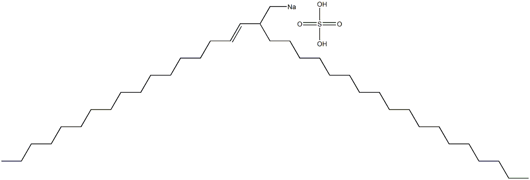 Sulfuric acid 2-(1-heptadecenyl)icosyl=sodium ester salt,,结构式