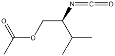 (+)-Acetic acid (S)-2-isocyanato-3-methylbutyl ester Struktur