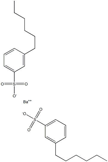 Bis(3-hexylbenzenesulfonic acid)barium salt 结构式