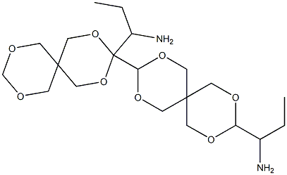 3,3'-Bis(1-aminopropyl)-3,9'-bi[2,4,8,10-tetraoxaspiro[5.5]undecane] Struktur