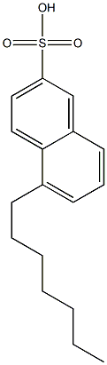 5-Heptyl-2-naphthalenesulfonic acid,,结构式