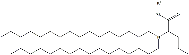 2-(Dihexadecylamino)valeric acid potassium salt Struktur