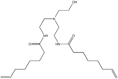 N,N'-[2-Hydroxyethyliminobis(2,1-ethanediyl)]bis(7-octenamide) Struktur