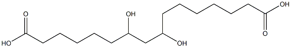 7,9-Dihydroxyhexadecanedioic acid,,结构式