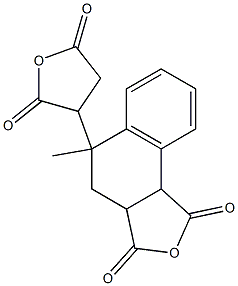 4-(2,5-Dioxotetrahydrofuran-3-yl)-4-methyl-1,2,3,4-tetrahydronaphthalene-1,2-dicarboxylic anhydride Struktur