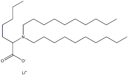 2-(Didecylamino)heptanoic acid lithium salt 结构式