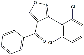3-(2,6-Dichlorophenyl)-4-benzoylisoxazole,,结构式