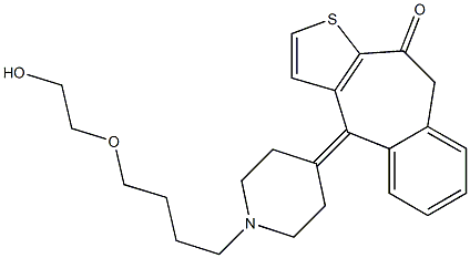  4,9-Dihydro-4-[1-[2-[2-(2-hydroxyethoxy)ethyl]ethyl]piperidin-4-ylidene]-10H-benzo[4,5]cyclohepta[1,2-b]thiophen-10-one