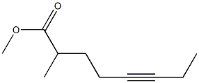 5-Octyne-2-carboxylic acid methyl ester Structure