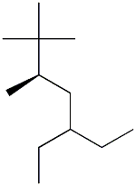 [R,(+)]-5-Ethyl-2,2,3-trimethylheptane,,结构式