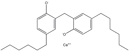 Calcium 2,2'-methylenebis(4-hexylphenoxide) 结构式