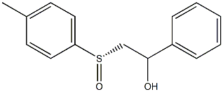 (S)-1-Phenyl-2-[(4-methylphenyl)sulfinyl]ethanol 结构式