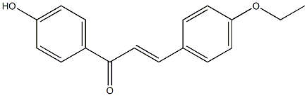 3-(4-Ethoxyphenyl)-1-(4-hydroxyphenyl)-2-propen-1-one Structure