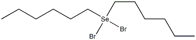 Dihexyldibromoselenium(IV),,结构式