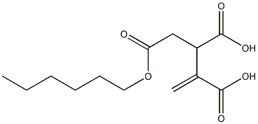 3-ブテン-1,2,3-トリカルボン酸1-ヘキシル 化学構造式