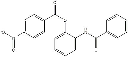 4-Nitrobenzoic acid 2-benzoylaminophenyl ester