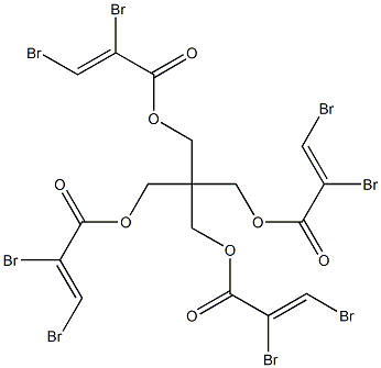 2,2-Bis(hydroxymethyl)-1,3-propanediol tetra(2,3-dibromoacrylate) 结构式