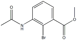 3-Acetylamino-2-bromobenzoic acid methyl ester Struktur