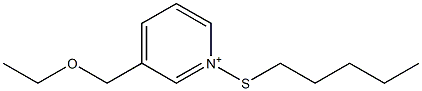 3-(Ethoxymethyl)-1-(pentylthio)pyridinium Structure