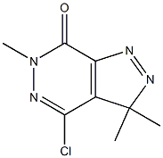 3,3,6-Trimethyl-4-chloro-3H-pyrazolo[3,4-d]pyridazin-7(6H)-one,,结构式