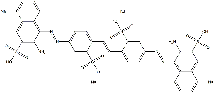 4,4'-Bis[(2-amino-5-sodiosulfo-1-naphthalenyl)azo]stilbene-2,2'-disulfonic acid disodium salt