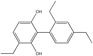 4-Ethyl-2-(2,4-diethylphenyl)benzene-1,3-diol 结构式