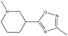 3-Methyl-5-(1-methyl-3-piperidinyl)-1,2,4-oxadiazole Structure