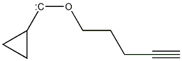 Cyclopropyl 4-pentynyloxycarbene,,结构式