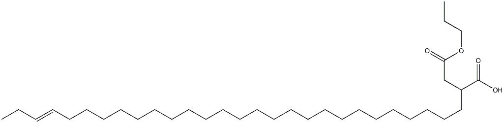 2-(25-Octacosenyl)succinic acid 1-hydrogen 4-propyl ester,,结构式