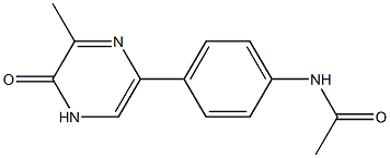 N-[4-[(4,5-Dihydro-5-oxo-6-methylpyrazin)-2-yl]phenyl]acetamide,,结构式