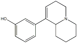 3-[(3,6,7,8,9,9a-Hexahydro-4H-quinolizin)-1-yl]phenol Struktur