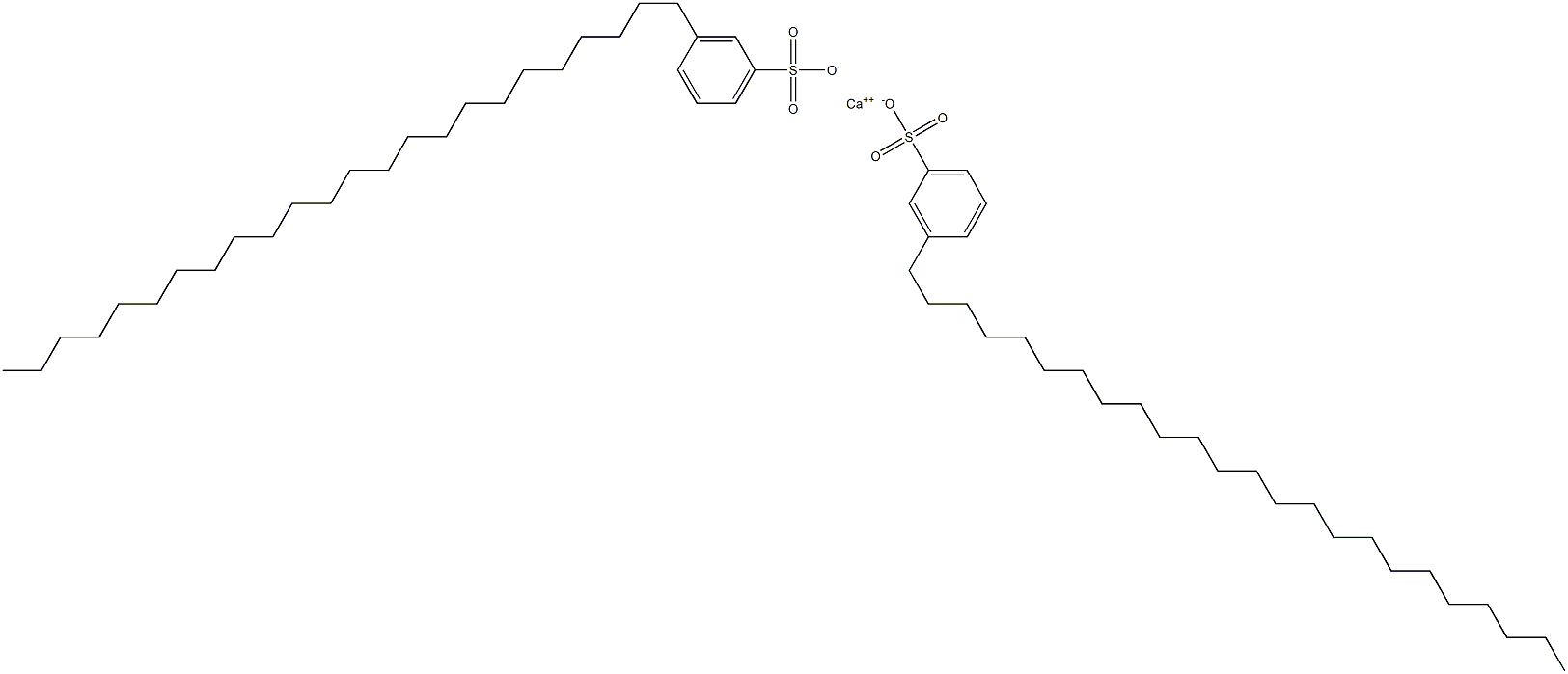 ビス(3-テトラコシルベンゼンスルホン酸)カルシウム 化学構造式